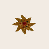 Gold Floral HairClip