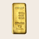 Metalor 500g Gold Cast Bar