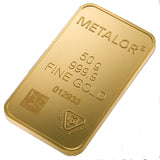 Metalor 50g Gold Cast Bar